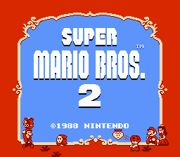 Super Mario Bros 2 - Master Quest Title Screen